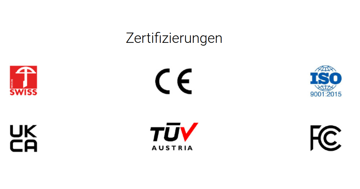 Zertifikate und Qualitätsstandards
